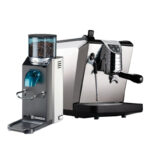 Nuova-Simonelli-Oscar-22-Nuova-Versione-Nera-&-Rancilio-Rocky-SD