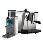 Nuova-Simonelli-Oscar-22-Nuova-Versione-Nera-&-Rancilio-Rocky-SD