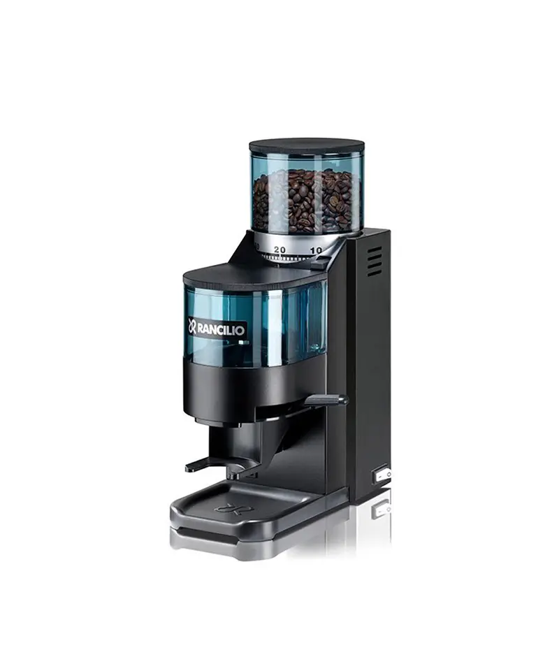 Rancilio-Silvia-V6-E-2020-Black-&-Macinacaffè-Rocky-Black-&-Rancilio-Base-BS50-3-2