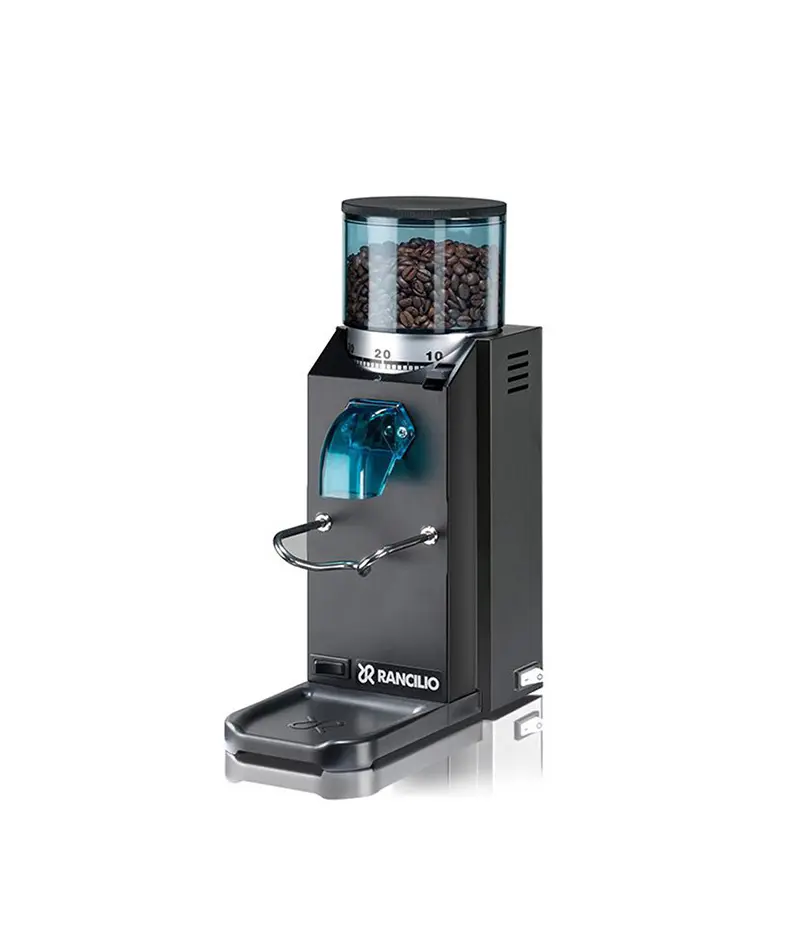Rancilio-Silvia-V6-E-2020-Black-&-Macinacaffè-Rocky-SD-Black-2
