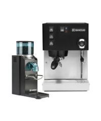 Rancilio-Silvia-V6-E-Black-&-Macinacaffè-Rocky-SD-Black