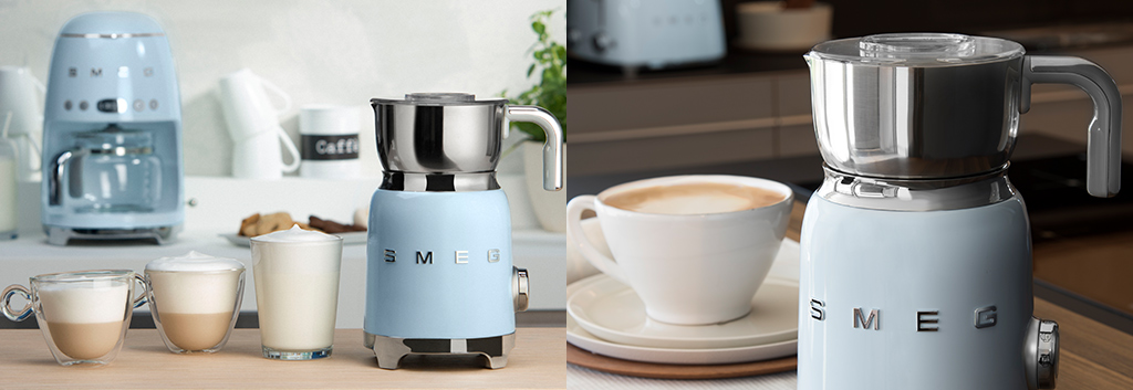 Smeg Montalatte 50's Style, azzurro lucido – MFF01PBEU