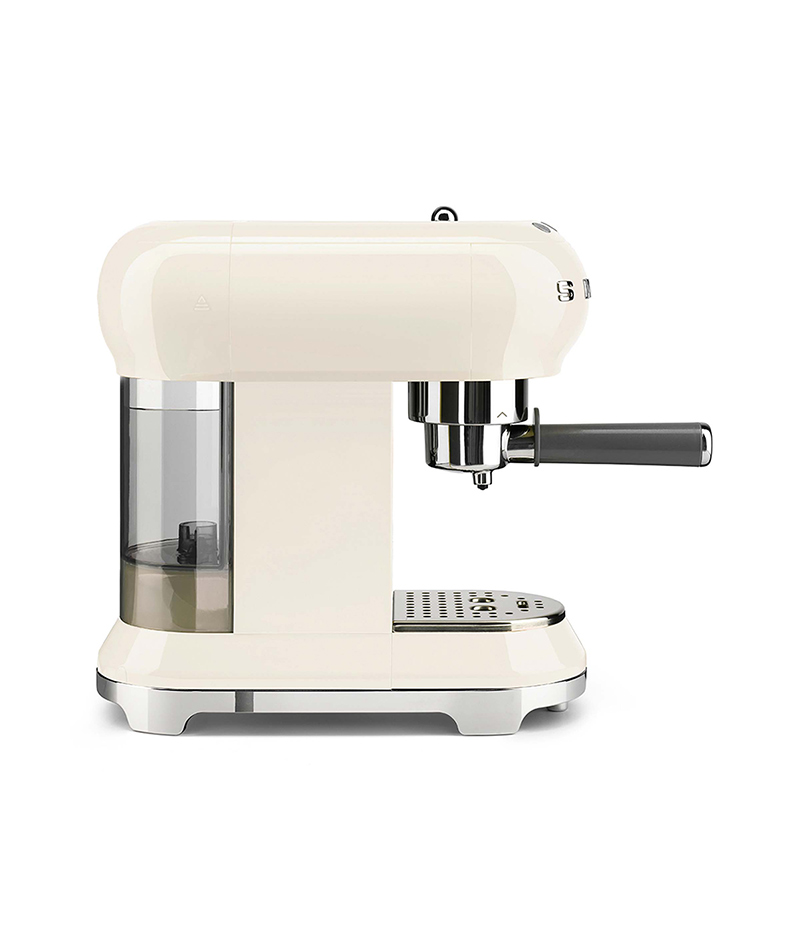 SMEG ECF02CREU MACCHINA DA CAFFE' ESPRESSO MANUALE 50'S STYLE 1350W COLORE  PANNA - PROMO