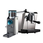 Nuova Simonelli Oscar 22 Nuova Versione Nera & Rancilio Rocky SD