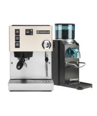 Rancilio-Silvia-V6-White-E-&-Rancilio-Rocky-SD-Black