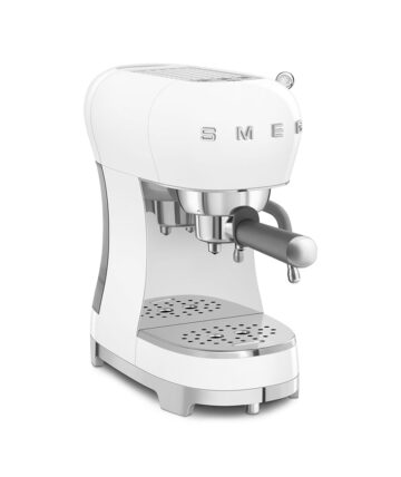 Smeg Macchina da Caffè Espresso manuale 50's Style, bianco lucido – ECF02WHEU