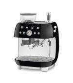 Smeg Macchina da Caffè Espresso Manuale con macinacaffè integrato 50’s Style – Nero LUCIDO – EGF03BLEU - immagine 2