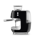Smeg Macchina da Caffè Espresso Manuale con macinacaffè integrato 50’s Style – Nero LUCIDO – EGF03BLEU - immagine 4