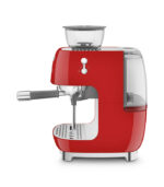 Smeg Macchina da Caffè Espresso Manuale con macinacaffè integrato 50’s Style – Rosso LUCIDO – EGF03RDEU - immagine 4