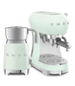 Smeg Macchina da Caffè Espresso & Montalatte 50’s Style verde lucido